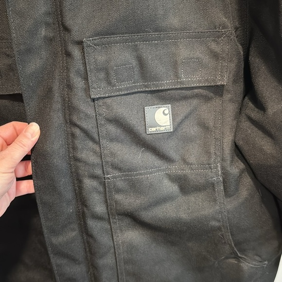 Carhartt Men's Arctic Extremes Warm Black Jacket EUC - Picture 8 of 15